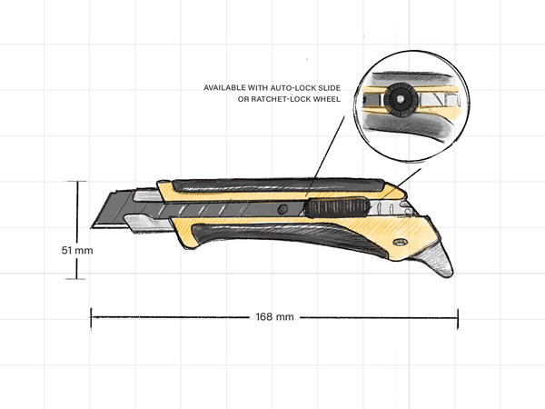 OLFA 18mm LA-X Fiberglass Utility Knife with Multi-Pick