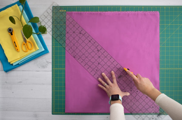 Cutting bias strips