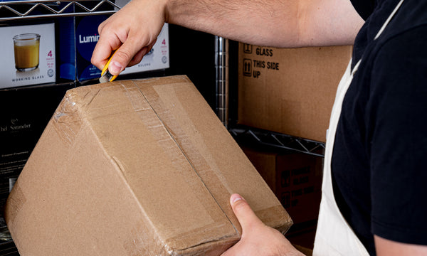 The OLFA SK-4 Safety Knife Used in Shipping Facility