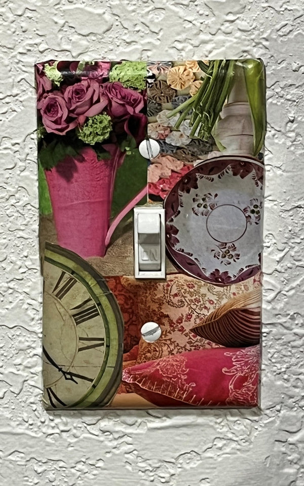 Collaged Switch Plate Covers