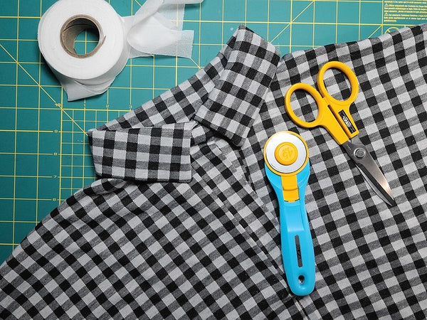 How to sew a stretch knit Collar