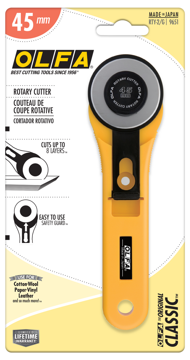 Learn how to safely and easily change blades on any size Olfa Rotary Cutter  