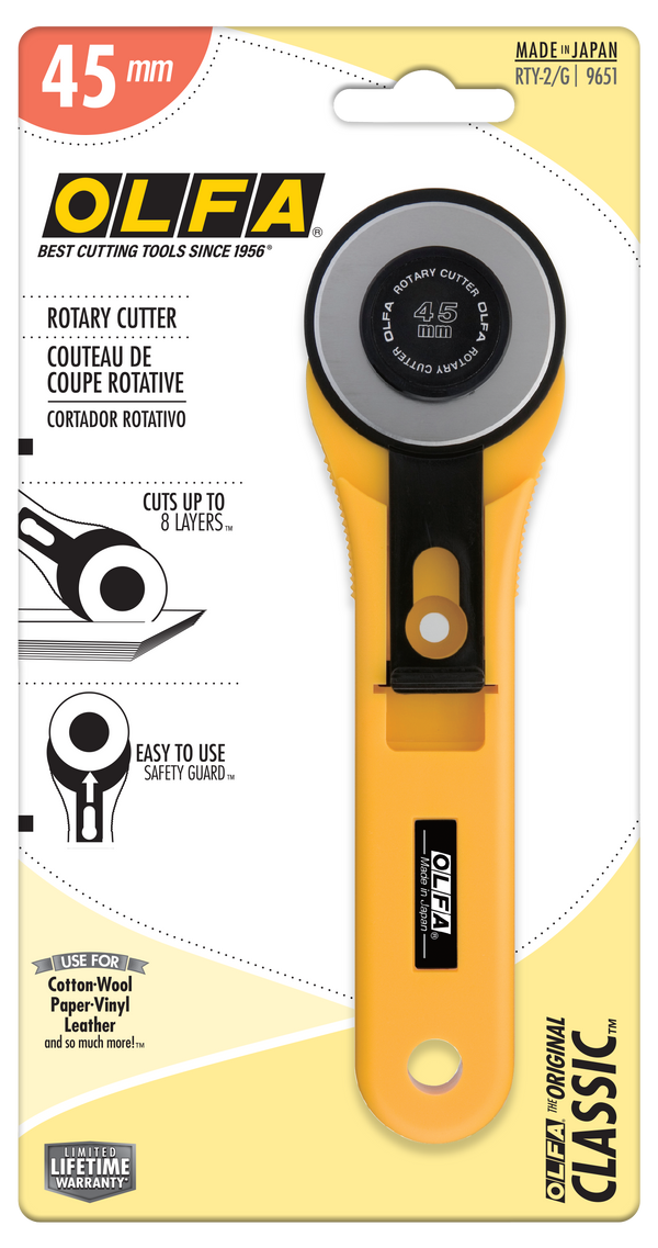 45mm RTY-2/G Straight Handle Rotary Cutter - OLFA.com
