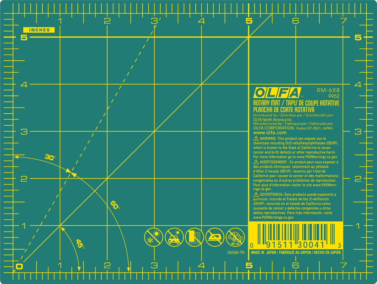 Self Healing Olfa Rotary Cutting Mat 6x8 : Sewing Parts Online