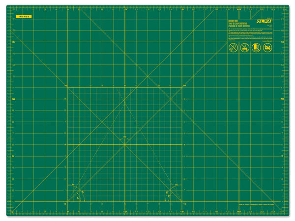 RM-SG; RM-SG-01 18" x 24" Green Double-Sided, Self-Healing Rotary Mat - OLFA.com