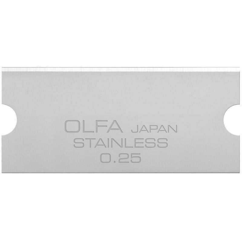 thumbnail image 2 of OLFA GSB-2S/6B Stainless Steel Blades For GSR-2 Glass Scraper - 0.25mm, Pack Of 6 - Made In Japan 2 of 6