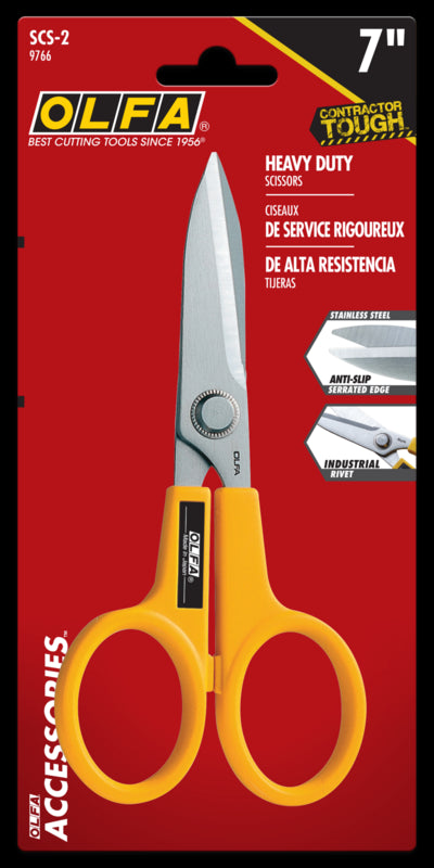 7-Inch SCS-2 Serrated-Edge Stainless Steel Scissors - OLFA.com