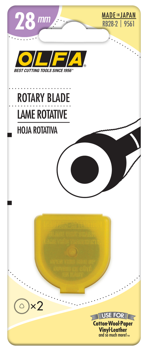 OLFA 28mm Rotary Blade Model RB28-2 9561 - 2-Pack – Jordan Fabrics