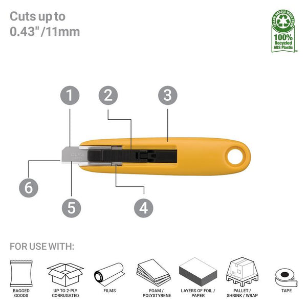 SK-7 Semi-Automatic Compact Self-Retracting Safety Knife - OLFA.com