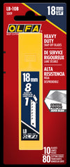 18mm LB Silver Snap Blade - 5, 10, 50 or 100 Packs - OLFA.com