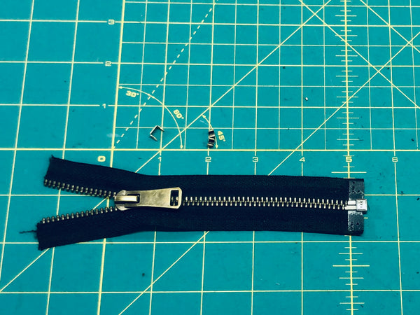 Leather Jackets Part 3: Cutting Down and Recycling Zippers