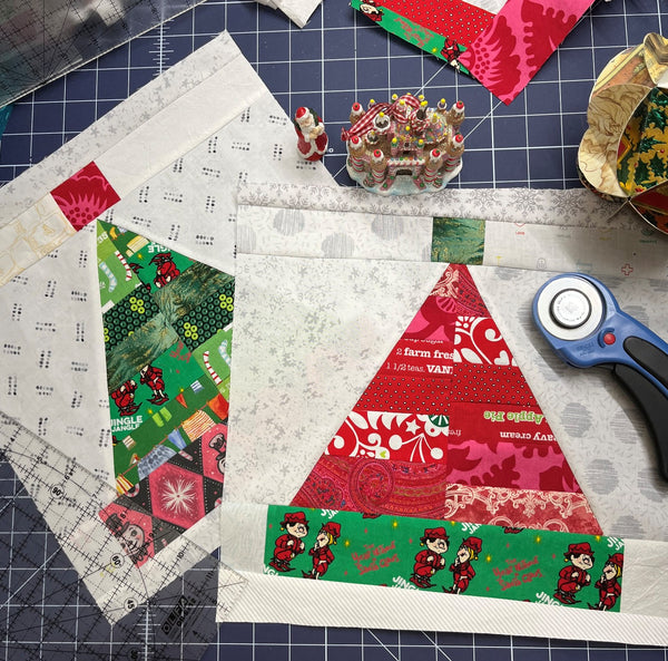 Fun & Funky Christmas Quilt Block Series – – Santa Hat Block