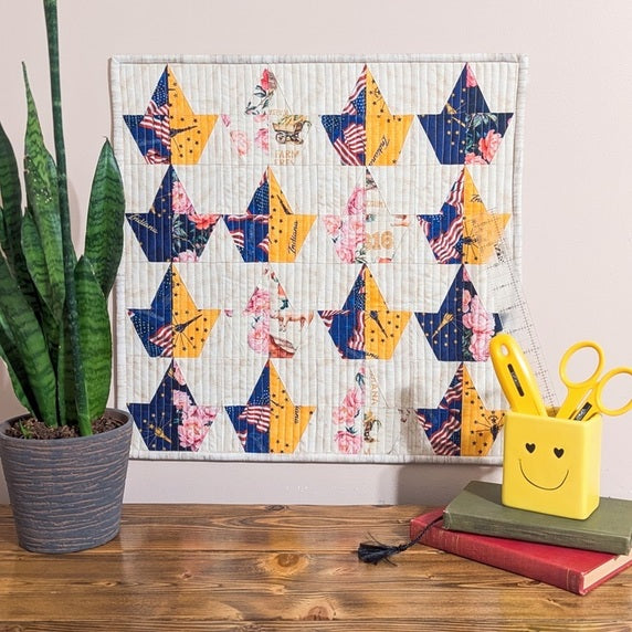 Indiana boats mini quilt