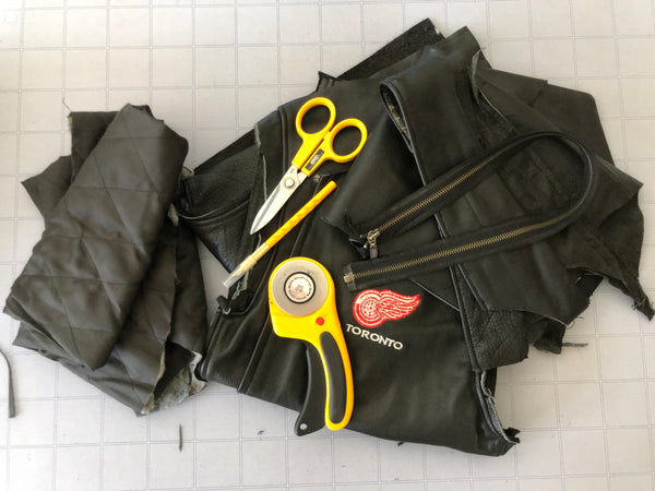 Leather Jacket Transformation –  Part Two - Taking The Jacket Apart