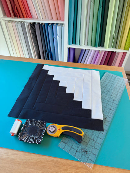 How to Make a Log Cabin Block!