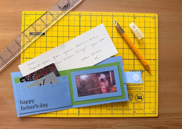 DIY Father’s Day Wallet Card with Photo and Gift Card Pockets