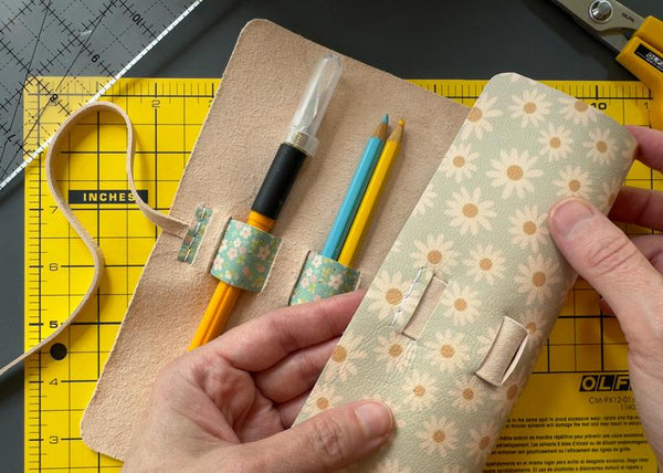 Crafting a DIY Roll-Up Leather Pencil Case