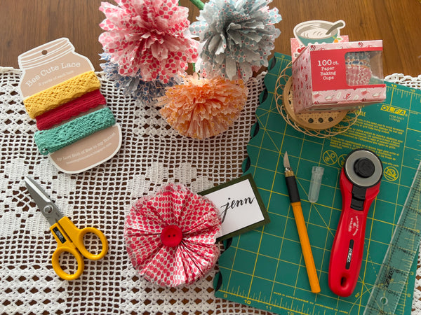 How To Make Cute Paper Flowers With Cupcake Liners