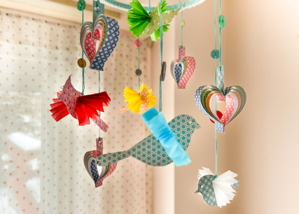Spring Birds Paper Mobile