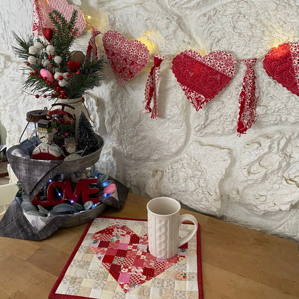 Scrappy Heart Garland