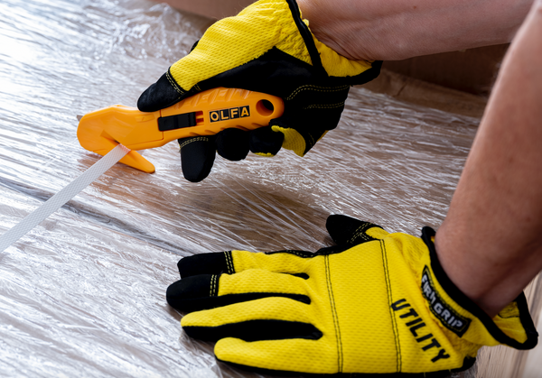 How to Keep your Hands safe at work with OLFA Sk-10 and gloves