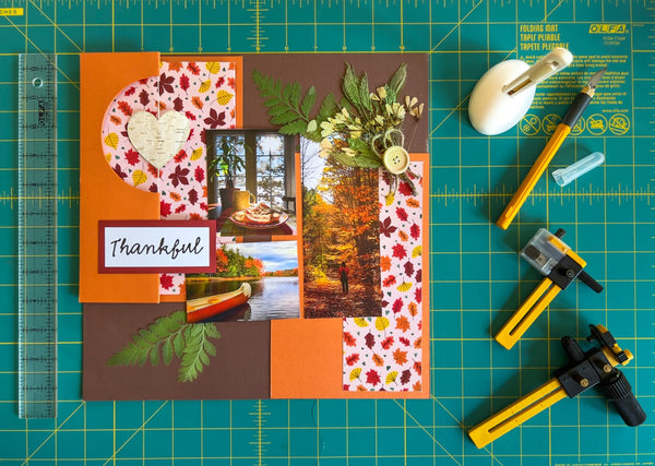 One Layout, Two Different Projects: learn how to make a beautiful card & a scrapbook layout
