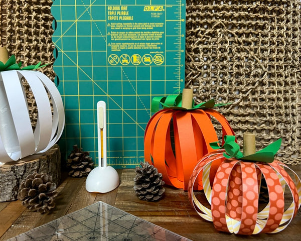 Autumn is Here: Paper Strips Pumpkin Ornament
