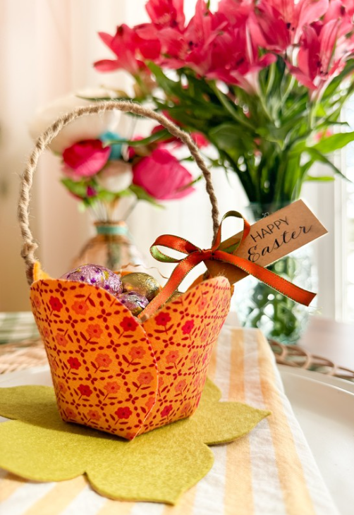 Handmade Flower Basket: Bringing Spring to Your Easter Table