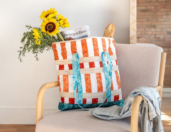 New York Oversized Patchwork Tote Bag