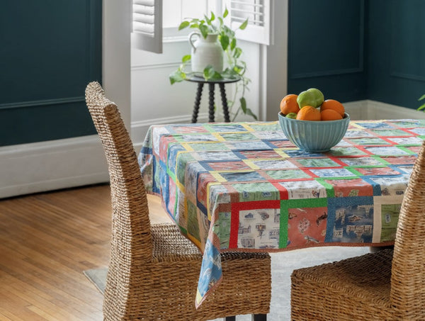 IOWA No-batting Self-bound Patchwork Table Cover
