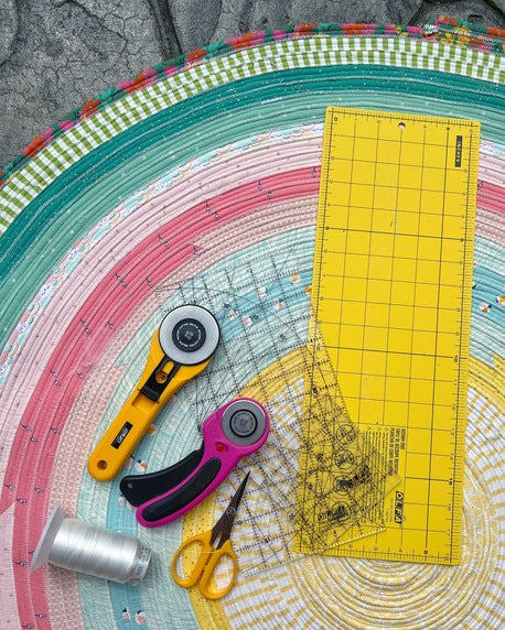 Stash-Busting Fabric Rug with Scrap Batting