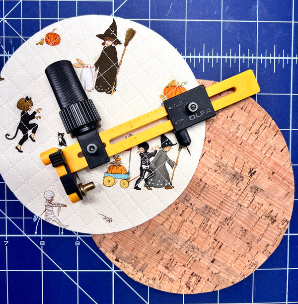 Holiday Quilted Cross Hatch Cork Coaster