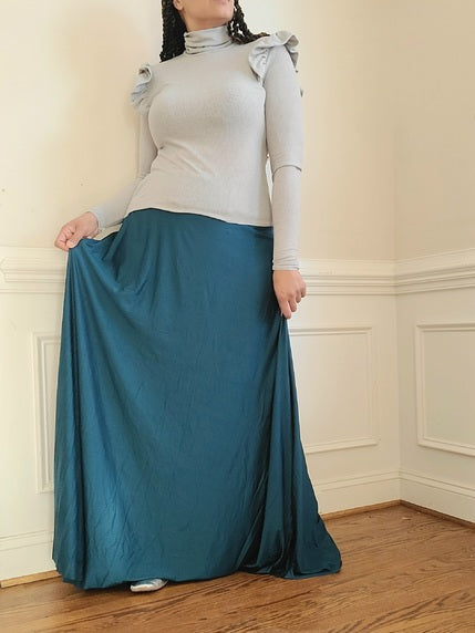 How To Make A Knit Quarter Circle Skirt