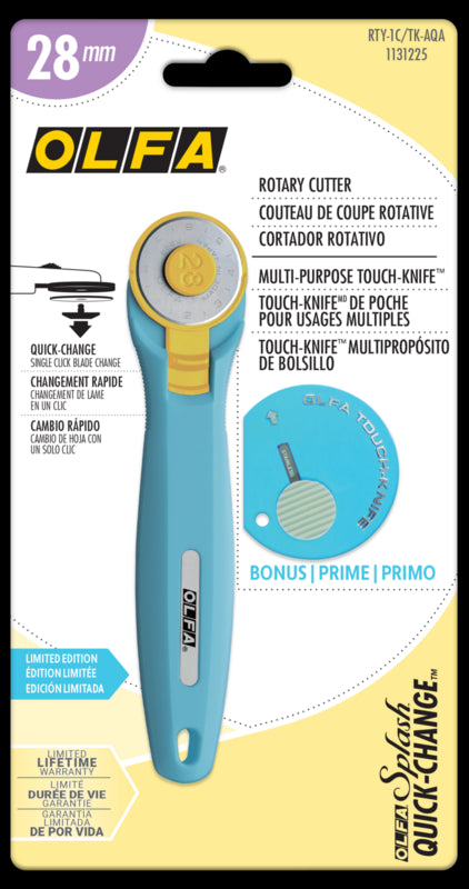 RTY-1C/TK-AQA 28mm Quick-Change Rotary Cutter with Bonus Touch-Knife®
