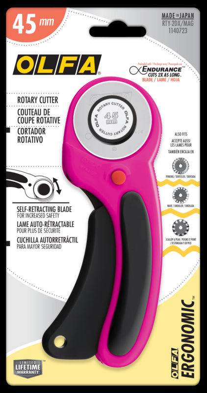 RTY-2DX/MAG 45mm Ergonomic Rotary Cutter - OLFA.com