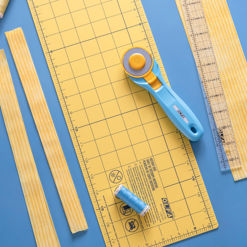 RM-HG-01/YEL 6”x18” Double-Sided Self-Healing Rotary Mat, Yellow - OLFA.com