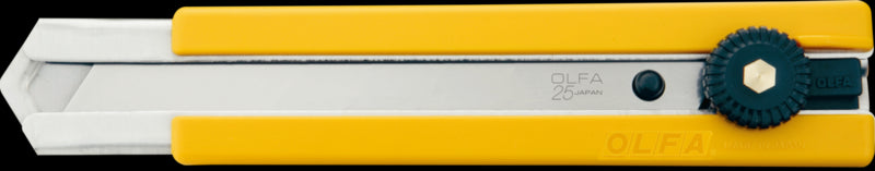 Olfa 25 mm H-1 / Sol Rubber Encart Utility Couteau avec une lame solide