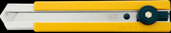 Olfa 25 mm H-1 / Sol Rubber Encart Utility Couteau avec une lame solide
