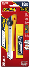 18mm BN-L Ratchet Lock Utility Knife With a 10-Pack of Silver Snap Blades - OLFA.com