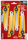 Classic Heavy Duty Ratchet-Lock Utility Knife, 4-Pack