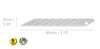 9mm SAC-1 Stainless-Steel Graphics Knife with 30-Degree Precision Blade