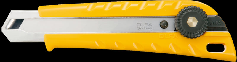 OLFA 18 mm L-1 / Sol Case Utilitaire de verrouillage à cliquet avec une lame solide