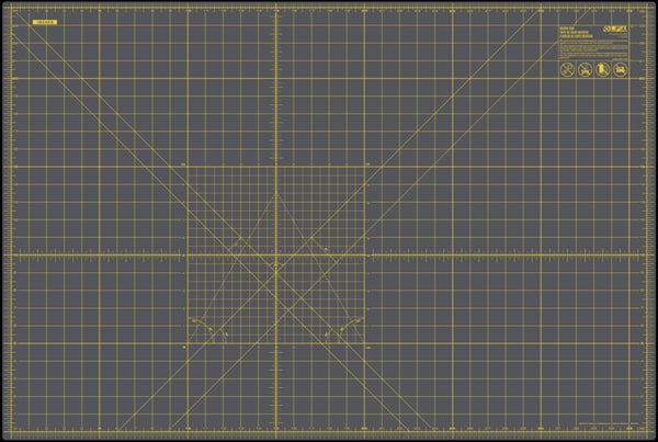RM-MG-01/GRY 24”x36” Double-Sided Self-Healing Rotary Mat, Gray