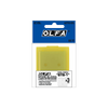 OLFA BTB-1 43mm Dual-Edge Scraper Balde shown in OLFA International Blue packaging