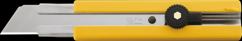 Olfa 25 mm H-1 / Sol Rubber Encart Utility Couteau avec une lame solide