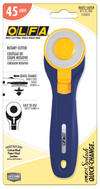 45mm RTY-2C/NBL Quick-Change Rotary Cutter, Navy - OLFA.com