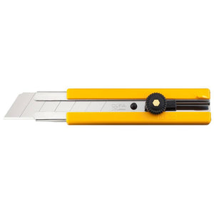 OLFA  EH-1 25mm Extra Heavy Duty Utility Knife, with Silver Snape Off Blade And Ratchet-Wheel Blade Lock
