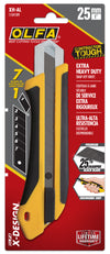 OLFA 25mm XH-AL Fiberglass Auto-Lock Utility Knife in package