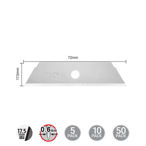 SKB-2 Dual-Edge Safety Blade - 5, 10, or 50 Packs - OLFA.com