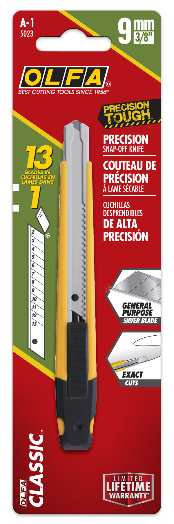 9mm A-1 Auto-Lock Precision Utility Knife - OLFA.com